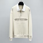 Louis Vuitton Embellished Half Zip Sweatshirt