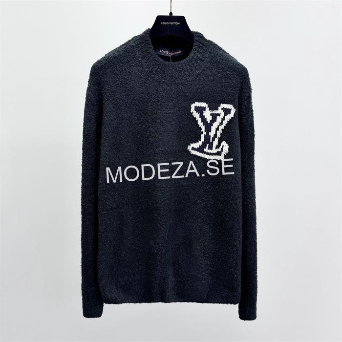 874682e6 Louis Vuitton LV Intarsia Crew Neck Knit Sweater - Image 1