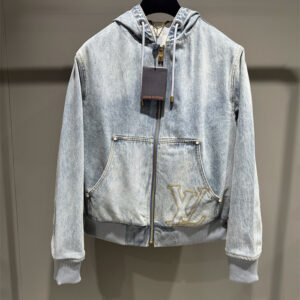 Denna Louis Vuitton Hooded Workwear Denim Blouson