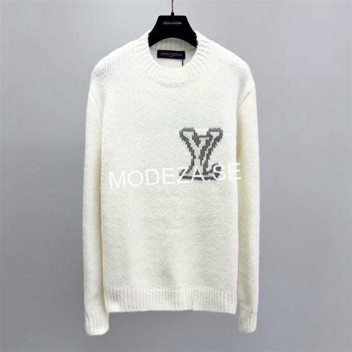 c95a4b94 Louis Vuitton LV Intarsia Crew Neck Knit Sweater - Image 1