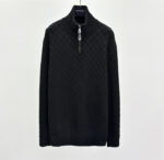 Louis Vuitton  Cashmere-Wool Blend Half-Zip Pullover