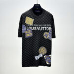 Louis Vuitton Damier Short-Sleeved Signature Crewneck