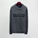 Gucci Wool cashmere rib knit sweater