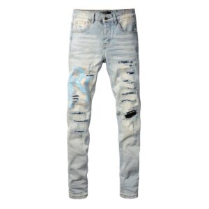 Amiri Jeans Light Gray