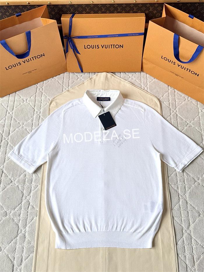 9a85cf12 Louis Vuitton Embroidered Short-Sleeved Cotton - Image 1