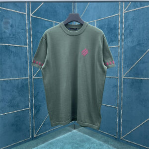 Louis Vuitton Short-Sleeved Signature Crewneck