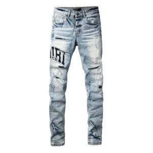 Amiri Jeans Light Gray