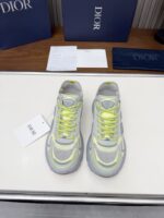 Christian Dior B30 Grey/Neon Green Sneakers - Image 3