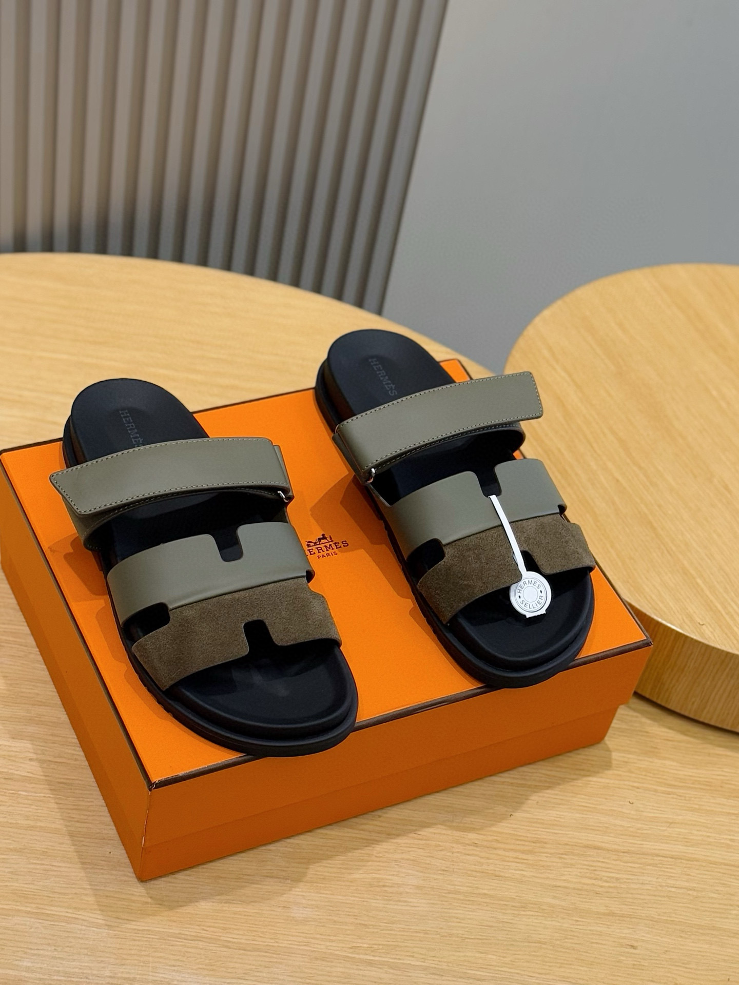 faf19db1 Hermes Chypre Slipper - Image 1